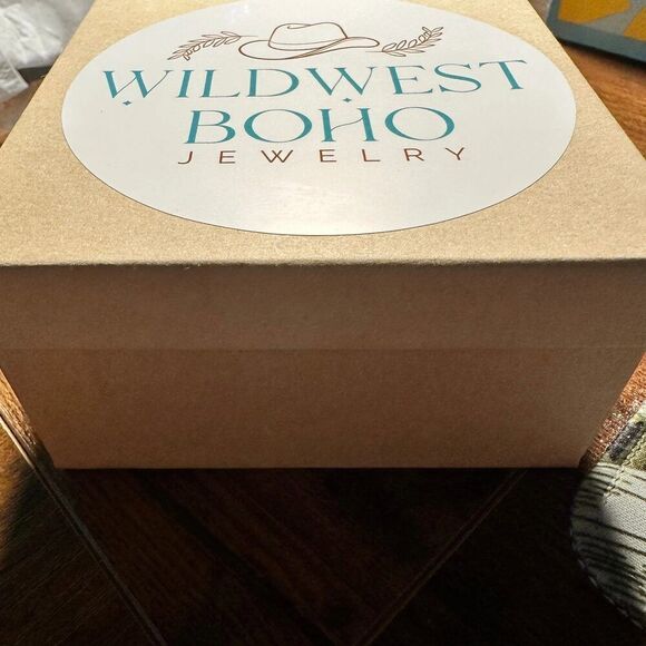 Handmade Artisan Native American Feather Bracelets, Tribal Navajo Copper Cuff, - Picture 4 of 7